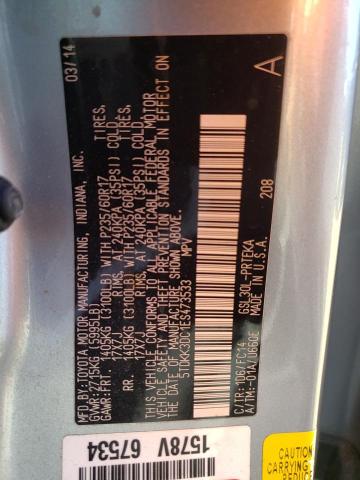 Photo 10 from auction – 2014 TOYOTA SIENNA LE with VIN 5TDKK3DC1ES473533