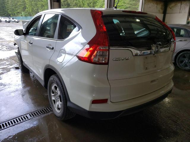 Photo 3 from auction – 2016 HONDA CR-V LX with VIN 5J6RM4H33GL021235