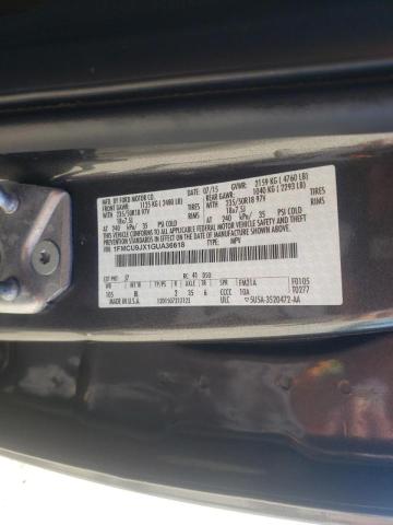 Photo 10 from auction – 2016 FORD ESCAPE TIT with VIN 1FMCU9JX1GUA36618