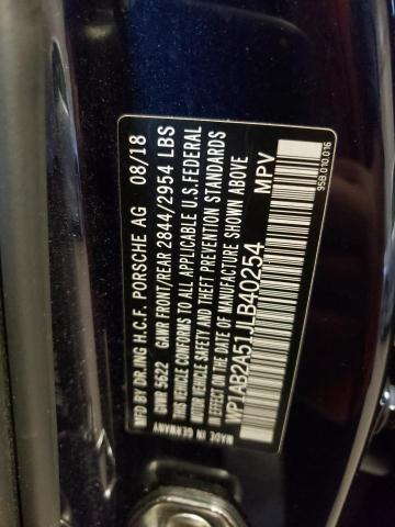 Photo 10 from auction – 2018 PORSCHE MACAN S with VIN WP1AB2A51JLB40254