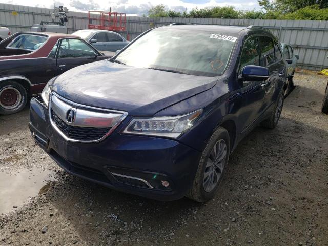 Photo 2 from auction – 2014 ACURA MDX TECHNO with VIN 5FRYD4H4XEB008250