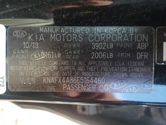 Foto 10 de la subasta – 2014 KIA FORTE EX con VIN KNAFX4A86E5164460