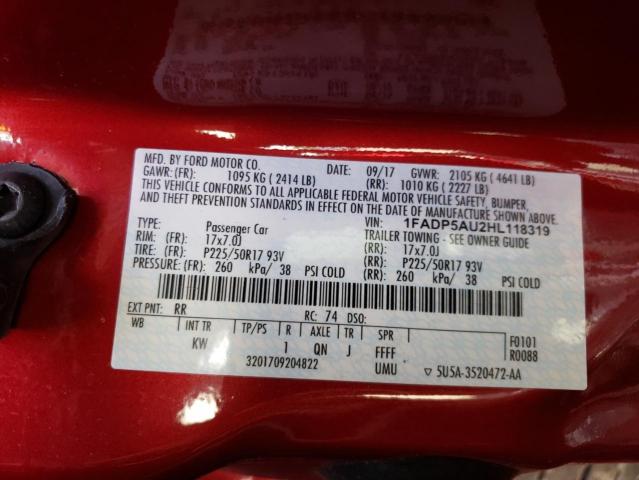 Photo 10 from auction – 2017 FORD C-MAX SE with VIN 1FADP5AU2HL118319