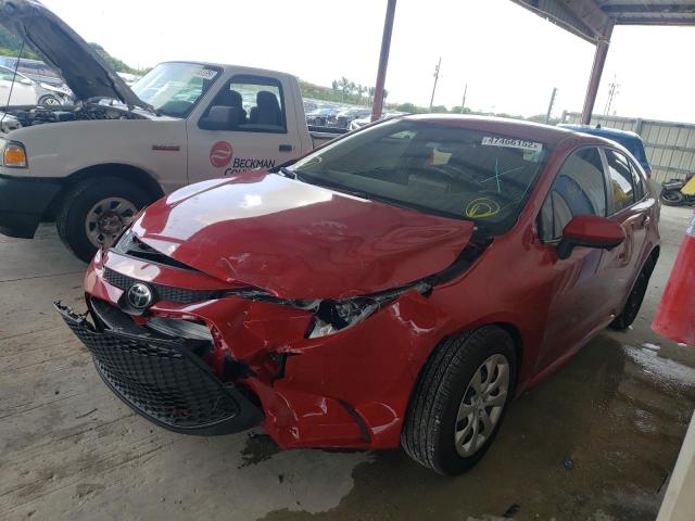 Photo 2 from auction – 2021 TOYOTA COROLLA LE with VIN JTDEPMAE7MJ161092