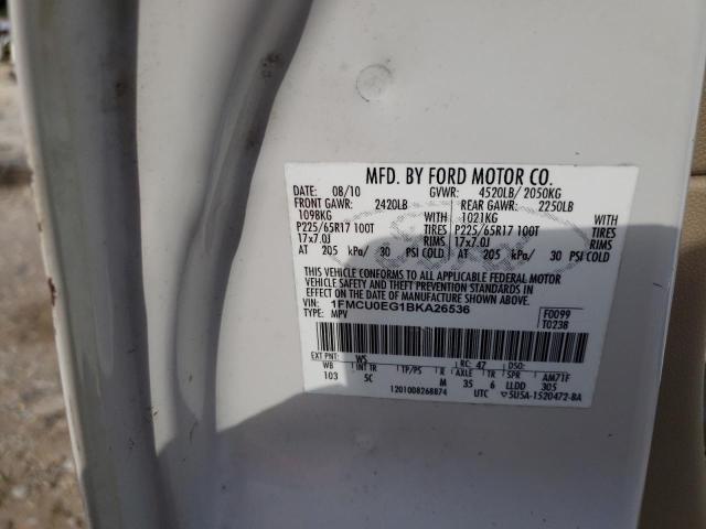 Photo 10 from auction – 2011 FORD ESCAPE LIM with VIN 1FMCU0EG1BKA26536