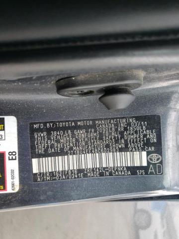 Photo 10 from auction – 2011 TOYOTA COROLLA with VIN 2T1BU4EE4BC602983