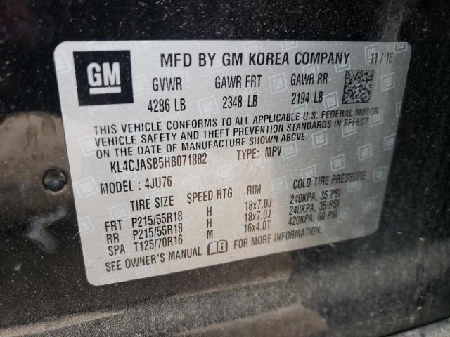 Photo 10 from auction – 2017 BUICK ENCORE PRE with VIN KL4CJASB5HB071882