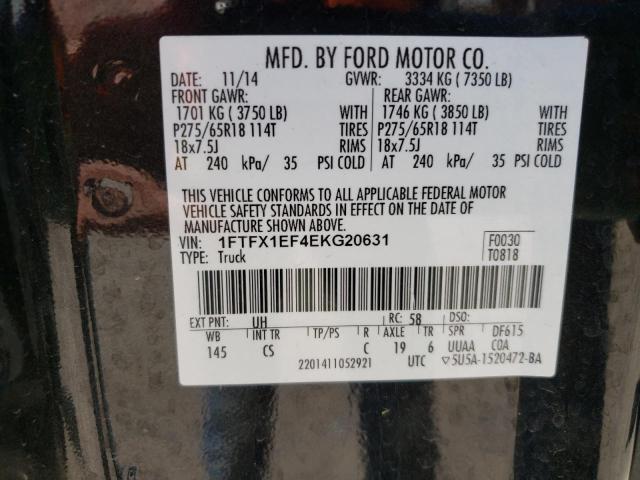 Photo 10 from auction – 2014 FORD F150 SUPER with VIN 1FTFX1EF4EKG20631