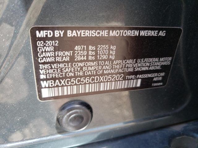 Photo 10 from auction – 2012 BMW 528 I with VIN WBAXG5C56CDX05202