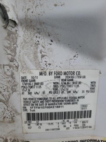 Photo 10 from auction – 2011 FORD F150 SUPER with VIN 1FTFW1EF6BKE18811
