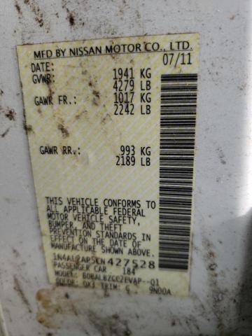 Photo 10 from auction – 2012 NISSAN ALTIMA BAS with VIN 1N4AL2AP5CN427528