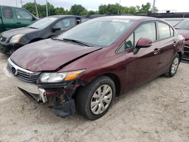Photo 2 from auction – 2012 HONDA CIVIC LX with VIN 19XFB2F57CE095039