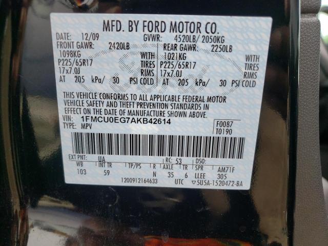 Photo 10 from auction – 2010 FORD ESCAPE LIM with VIN 1FMCU0EG7AKB42614