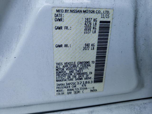 Photo 10 from auction – 2016 NISSAN ALTIMA 2.5 with VIN 1N4AL3AP2GC121863
