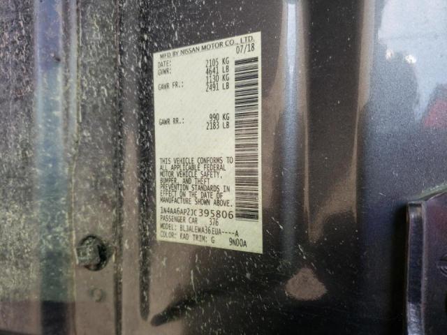 Photo 10 from auction – 2018 NISSAN MAXIMA 3.5 with VIN 1N4AA6AP2JC395806