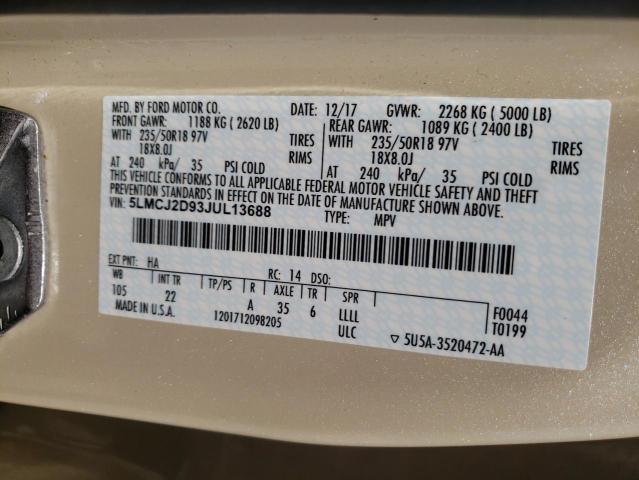 Photo 10 from auction – 2018 LINCOLN MKC SELECT with VIN 5LMCJ2D93JUL13688