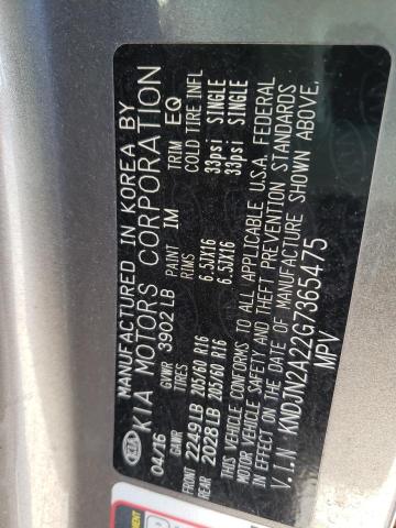 Photo 10 from auction – 2016 KIA SOUL with VIN KNDJN2A22G7365475