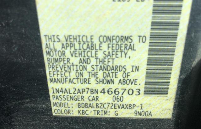 Photo 10 from auction – 2011 NISSAN ALTIMA BAS with VIN 1N4AL2AP7BN466703
