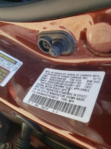 Photo 10 from auction – 2015 HONDA CR-V EX with VIN 2HKRM4H57FH704713