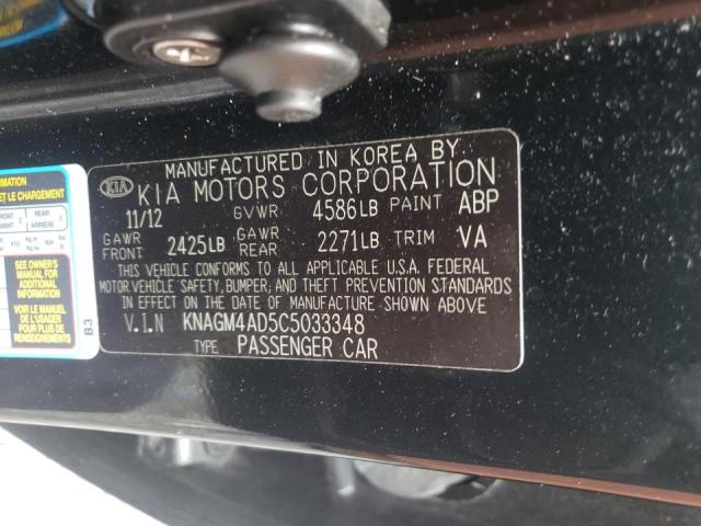Photo 10 from auction – 2012 KIA OPTIMA HYB with VIN KNAGM4AD5C5033348