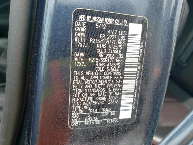 Photo 10 from auction – 2012 NISSAN JUKE S with VIN JN8AF5MV5CT123676