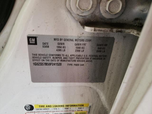 Photo 10 from auction – 2008 SATURN AURA XE with VIN 1G8ZS57B58F241528