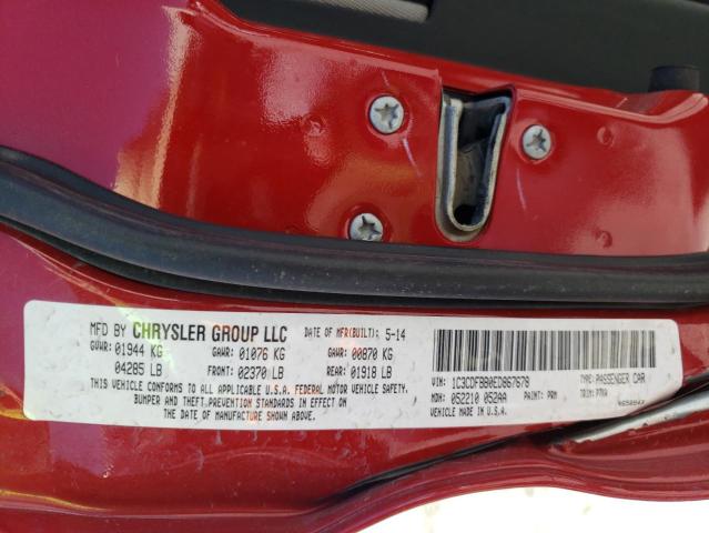 Photo 10 from auction – 2014 DODGE DART SXT with VIN 1C3CDFBB0ED867678