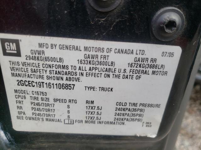 Photo 10 from auction – 2006 CHEVROLET SILVERADO with VIN 2GCEC19T161106857
