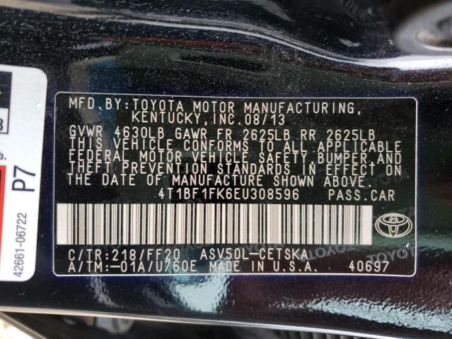 Photo 10 from auction – 2014 TOYOTA CAMRY SE with VIN 4T1BF1FK6EU308596