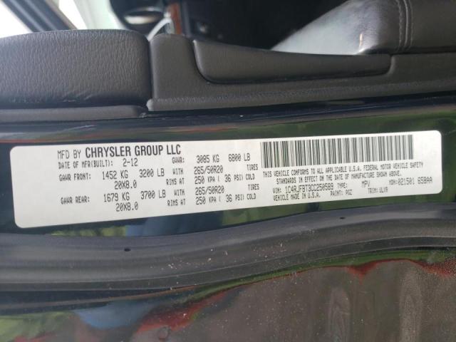 Photo 10 from auction – 2012 JEEP GRAND CHER with VIN 1C4RJFBT3CC250589