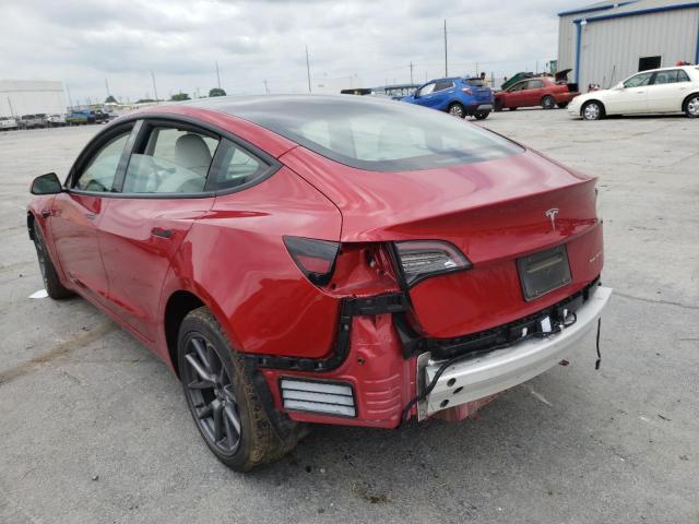 Photo 3 from auction – 2021 TESLA MODEL 3 with VIN 5YJ3E1EB4MF927069