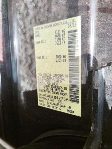 Photo 10 from auction – 2013 NISSAN MAXIMA S with VIN 1N4AA5AP8DC847756