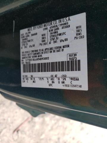 Photo 10 from auction – 1999 FORD F150 with VIN 1FTRX18L6XNB93002