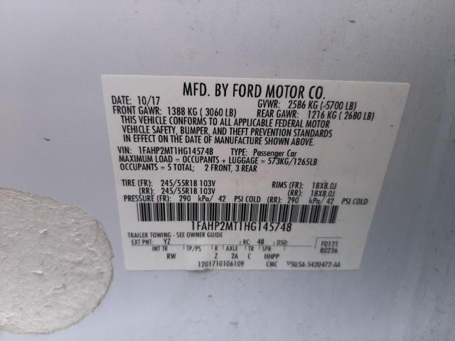 Photo 10 from auction – 2017 FORD TAURUS POL with VIN 1FAHP2MT1HG145748
