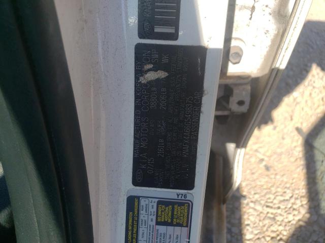 Photo 10 from auction – 2016 KIA FORTE LX with VIN KNAFX4A66G5498375