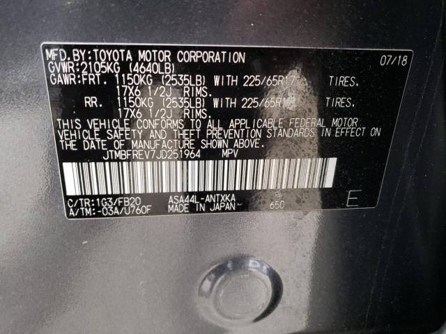 Photo 10 from auction – 2018 TOYOTA RAV4 LE with VIN JTMBFREV7JD251964