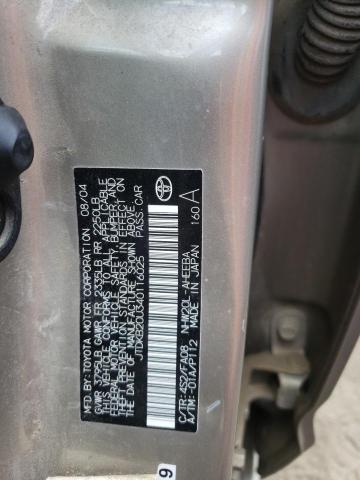 Photo 10 from auction – 2004 TOYOTA PRIUS with VIN JTDKB20U340116025