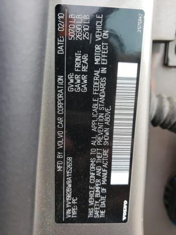 Photo 10 from auction – 2010 VOLVO V70 3.2 with VIN YV1982BW8A1152658
