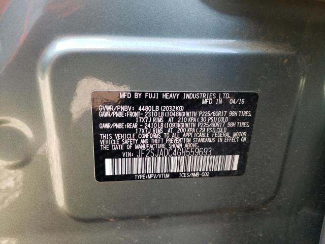 Photo 10 from auction – 2016 SUBARU FORESTER 2 with VIN JF2SJADC4GH559693