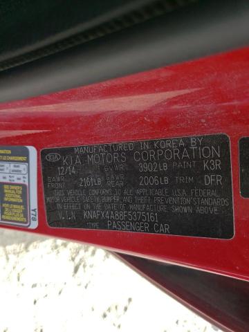 Photo 10 from auction – 2015 KIA FORTE EX with VIN KNAFX4A88F5375161