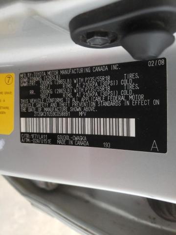 Photo 10 from auction – 2009 LEXUS RX 350 with VIN 2T2GK31U59C058891