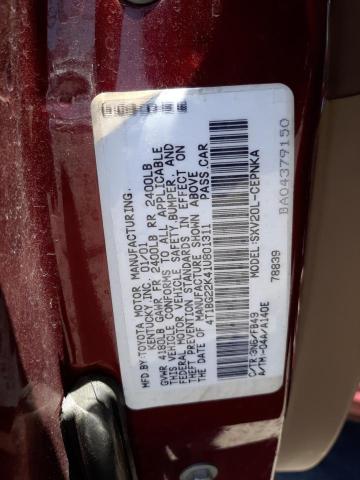 Photo 10 from auction – 2001 TOYOTA CAMRY CE with VIN 4T1BG22K41U801311