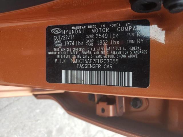 Photo 10 from auction – 2015 HYUNDAI ACCENT GS with VIN KMHCT5AE7FU203055
