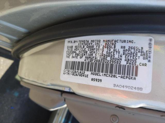 Photo 10 from auction – 2002 TOYOTA AVALON XL with VIN 4T1BF28B22U239582