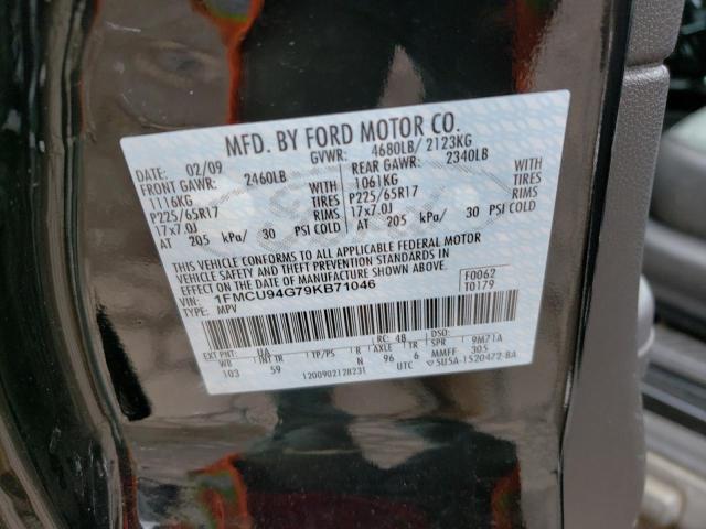 Photo 10 from auction – 2009 FORD ESCAPE LIM with VIN 1FMCU94G79KB71046