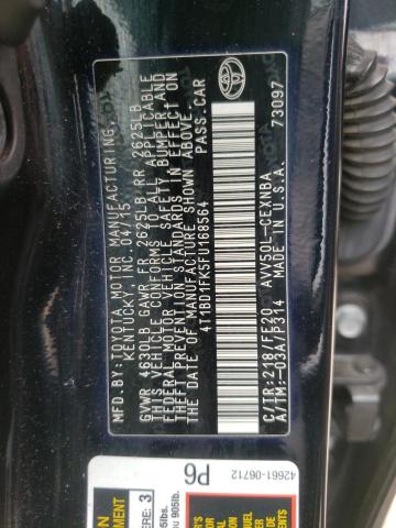 Photo 10 from auction – 2015 TOYOTA CAMRY HYBR with VIN 4T1BD1FK5FU168564