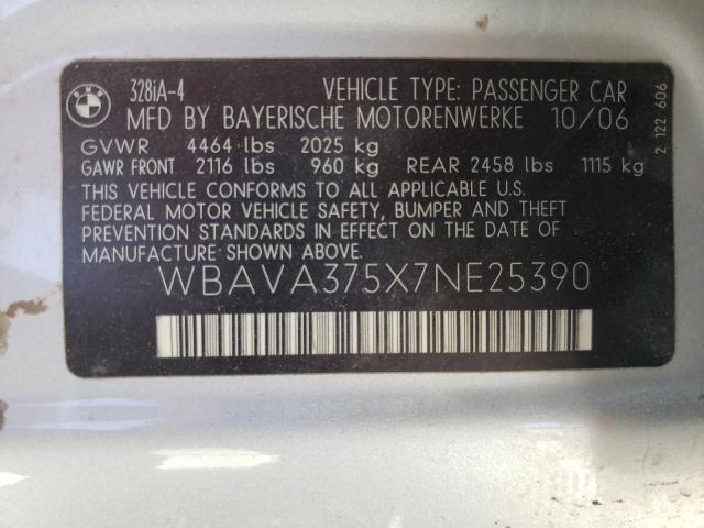 Photo 10 from auction – 2007 BMW 335 I with VIN WBAVA375X7NE25390
