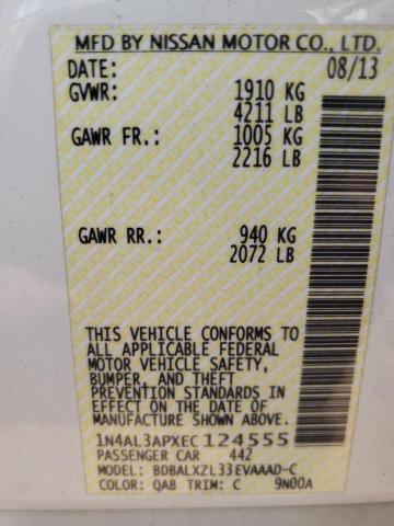 Photo 10 from auction – 2014 NISSAN ALTIMA 2.5 with VIN 1N4AL3APXEC124555