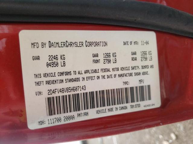 Photo 10 from auction – 2005 DODGE MAGNUM SXT with VIN 2D4FV48V85H607143
