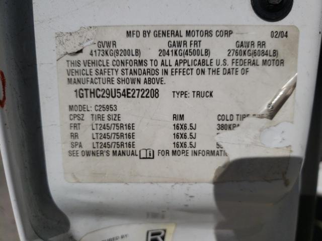 Photo 10 from auction – 2004 GMC SIERRA C25 with VIN 1GTHC29U54E272208